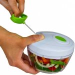 Easy Spin Cutter Vegetable & Fruit Plastic Chopper