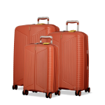 Evae 3 Piece Travel Luggage Set - Amber