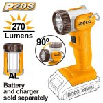 Ingco 20V Cordless Work Lamp 270LM Solo Unit CWLI2038