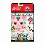 Melissa On The Go Make-a-face Farm Reusable Sticker Pad