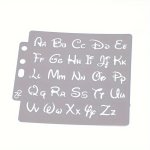 1PC Alphabet Stencil For Scrapbooking Embossing & Card Making - Pet Material Office Supplies