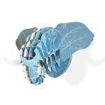 MINI Elephant Head - Blue Thorn