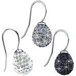 Blomdahl Titanium Earrings Crystal Tear Drop