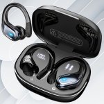 New Wireless Earbuds For Running Sports Wireless Earphones With Earhooks Pure Bass Sound 60H Over Ear Headphones With Dual-led D
