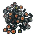Millefiori Mosaic Glass Black Mixed 50G