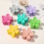 Flower Hair Clip Daisy Hair Clip Large Claw Solid Color Hair Claw For Daily Use