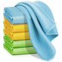 Microfiber Cleaning Cloth Fish Scale Streak For Kitchen&window 6-PACK