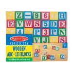 Melissa & Doug Wooden ABC 123 Blocks
