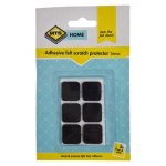 Mts Adhesive Square Felt Pads 16MM 8 Piece