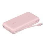 Belkin Portable Power Bank For Fast Charging With Built-in Cable 20K Pd 30W Usb-c Power Battery Pack For Iphone 16 Series Ipad P