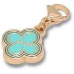 Retro Green Clover Charm Jibbitz - Multi Osfa