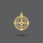 Gold Compass Pendant
