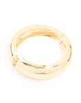 Goldair Gold Smooth Round Hinged Bangle