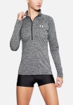 Under Armour Tech Half Zip Twist Top - Black & Grey