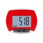 Portable Clip-on Digital Pedometer With Large Screen Display - Red