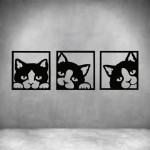 3 Piece Kitties - Rust Coat L 1000 X H 310MM