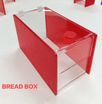 Bread Bin – Red & Clear
