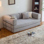 Modern Space-saving Convertible Sofa Bed - Orange
