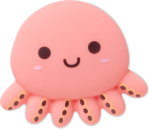 Squishy Octopus Jibbitz - Multi Osfa