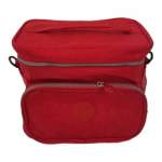 Smte Square Large Capacity Thermal Lunch BAG-F24 Red With Keychain