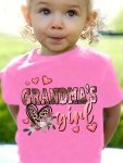 Grandma's Girl" Letter Print Girls' Crew Neck Short Sleeve T-Shirt Girls' Casual & Comfy Tops For Summer