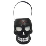 - Halloween Skull Bucket - Black