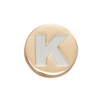Goldair Gold Letter K Jibbitz - Multi Osfa