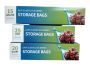 60PCS Reusable Leakproof Zip-lock Freezer Food Storage Bags-in 3 Size