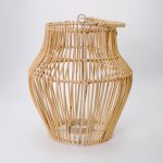 Vietnamese Sphere-shaped Rattan CANDLE HOLDER LANTERN