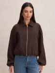 Lana Twill Jacket - 18 Dark Chocolate