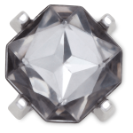 Charcoal Square Gem Jibbitz - Multi Osfa