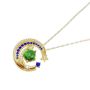 Exquisite Star And Moon Design Natural Gemstone Women's Pendant