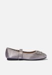 Cotton On Olivia Ballet Flat - Steel Satin