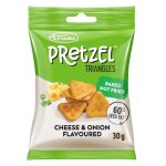 Pretzel Cheese & Onion Flavoured Triangles 30G