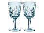 Lead-free Crystal Noblesse Cocktail Glasses Set Of 2 Light Aqua