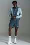 Mesh Inset Active Shorts - XL / Petrol