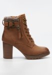 Delta 1 Block Heel Boot - Tan