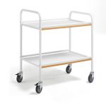 2 Tier Tea food Trolley Epoxy Coated