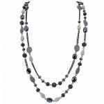 Bocar Long Necklaces For Women Trendy Boho Layered Crystal Beaded Collar Necklaces For Women Fashion Statement Necklaces Jewelry