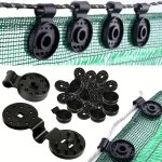 30PCS Sunshade Net Clips Greenhouse Shade Cloth Clips Plastic Fence Shading Net Clips Insect Net Clips Agriculture Sunshade Lock