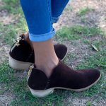 Yara Leather Ankle Boot - Dark Brown - 8
