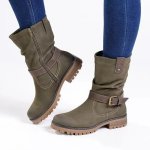 Pierre Cardin Calda Boots - Olive - 8