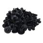 40 Pieces Black Door Panel Clips Rivets Fastener Push Clips