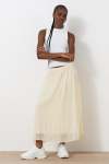 Pleated Skirt - 16 Yellow