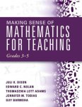 Making Sense Of Mathematics For Teaching Grades 3-5 Paperback