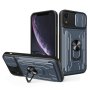 Sliding Camshield Card Phone Case For Iphone Xr Grey