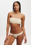 Cotton On Rara Ruffle Bandeau - Pale Gold