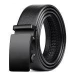Men Leather Belt Metal Car Automatic Buckle Work Belt High Quality Men Belt