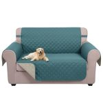 U-nice Home Loveseat Sofa Cover Reversible Couch Covers For 2 Cushion Couch For Dogs Furniture Protector Cover With Elastic Stra