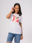White Graphic T-Shirt - L White